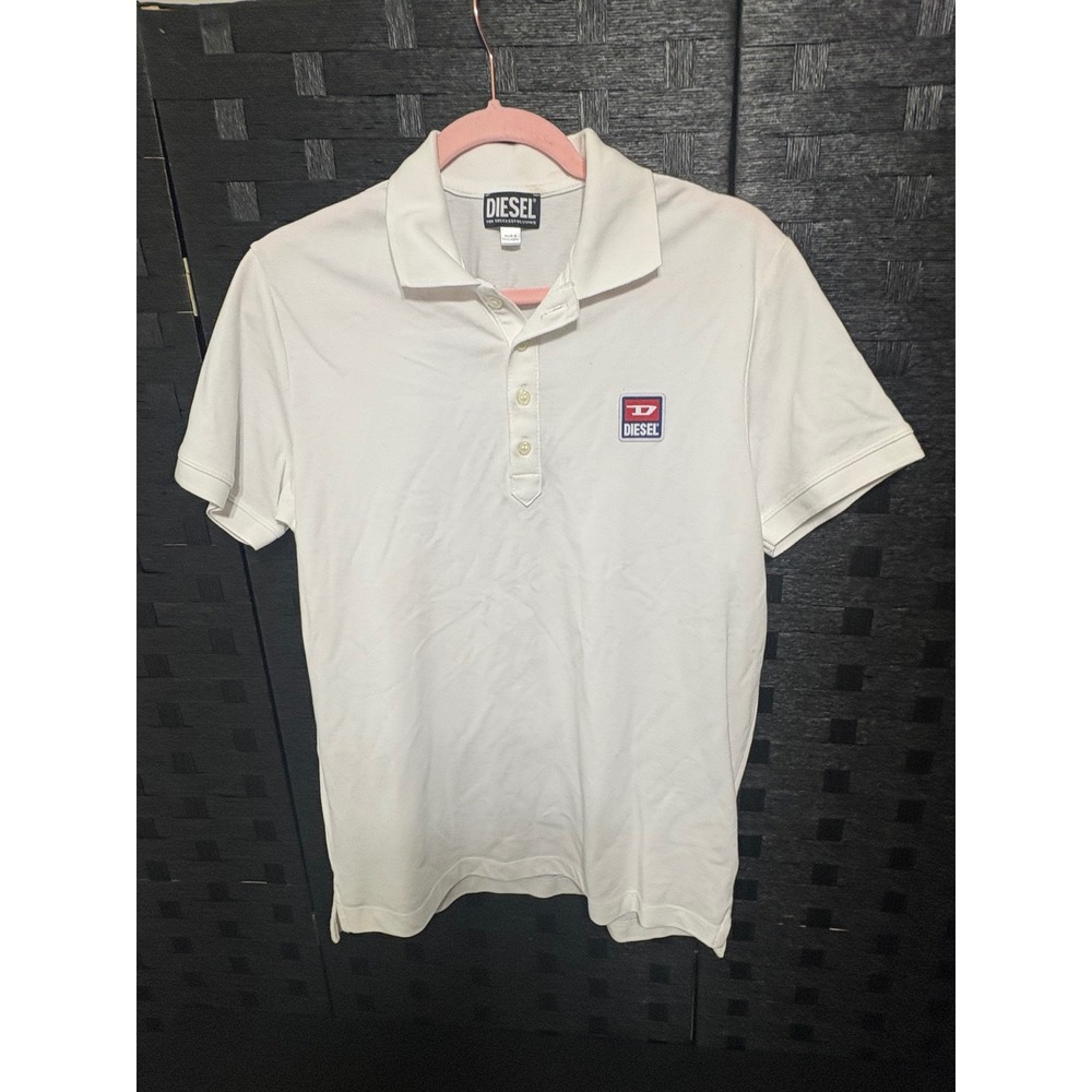 Diesel polo shirt men's size M white